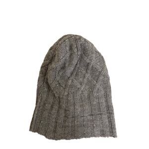 Imperial Yarn Cabled‎ Slouchy Hat Alpaca Wool Blend grey one size